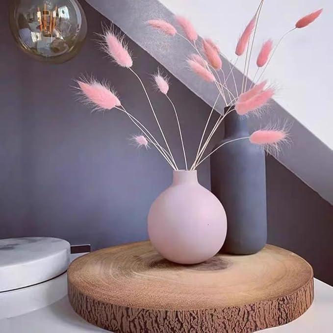 Ceramic Flowers Vase Set of 3, Modern Decorative Flower Vase for Rustic Home Decor, Modern Farmhouse Decor, Living Room Decor, Shelf Decor, and Entryway Décor