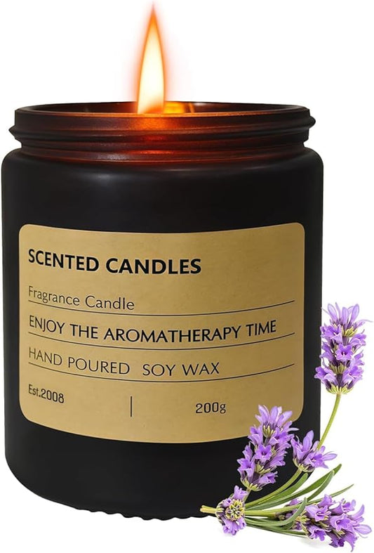 Candles,Scented Candles for Men, Men Candle Set, Candles for Home Scented, Long Lasting with 40 Hour Burn Time, Manly Gifts for Dad,Soy Candle of Lavender