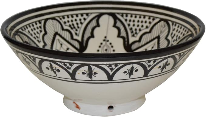 Ceramic Bowls Moroccan Handmade Serving Bowl (Medium 10 inches)