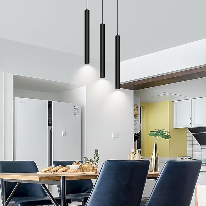 OKELI Modern 3-Light Pendant Light Fixtures Round Pendant Lights Kitchen Island LED Minimalist Pendant Lighting Fixture for Kitchen,Dinning Room,Bedroom,Hallway,Bar