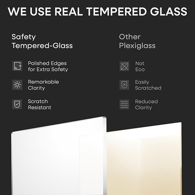 Homeforia 18x24 Poster Frame Black, High End Metal 18 x 24 Picture Frames with Mat 16 by 20 inch Photo, 18x24 Black Frame Matted to 16x20 Print, 24x18 Hanging Frame, Tempered Glass, Wall Kit, Set of 4