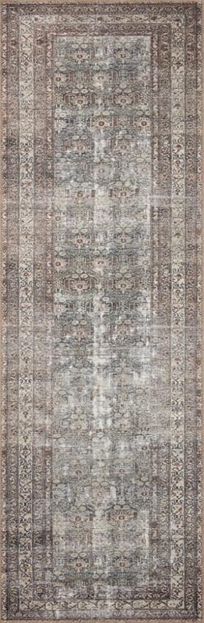 Loloi Amber Lewis Georgie Collection GER-10 Moss/Bark 2'-3" x 3'-9", .19" Pile Height, Accent Rug