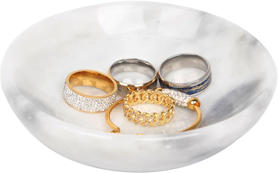 Marble Jewelry Dish - Rings Holder