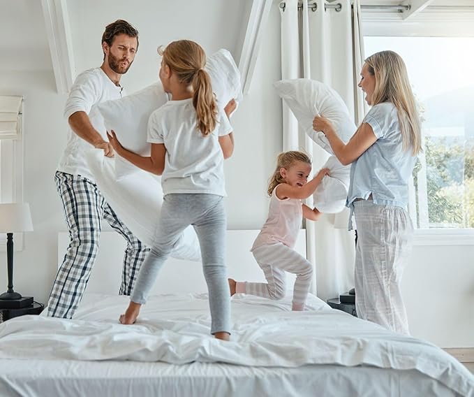 MoonRest® Synthetic Down Alternative King - 20x36 Bed Sleeping Pillows Filled Down Alternative for Best Comfort - Pack of 2- King Size 20“X 36”