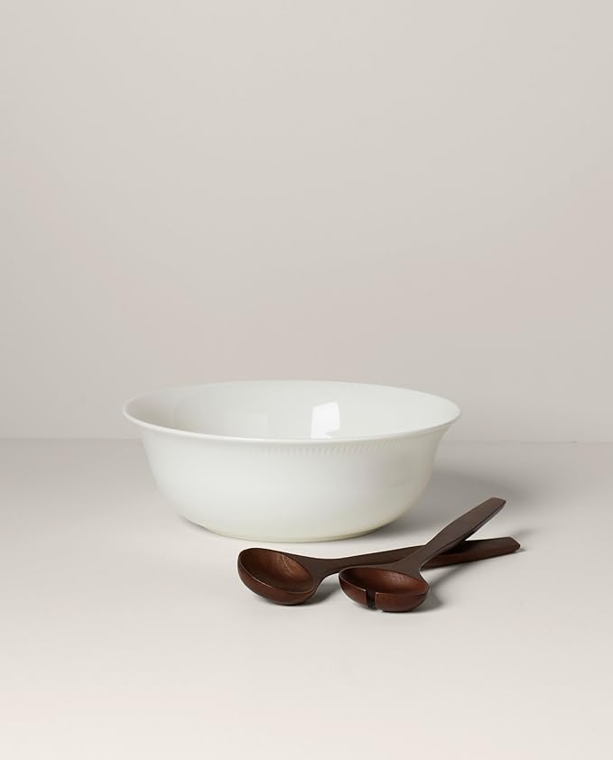 Lenox Profile Salad Bowl & Server Set, 12.37", White