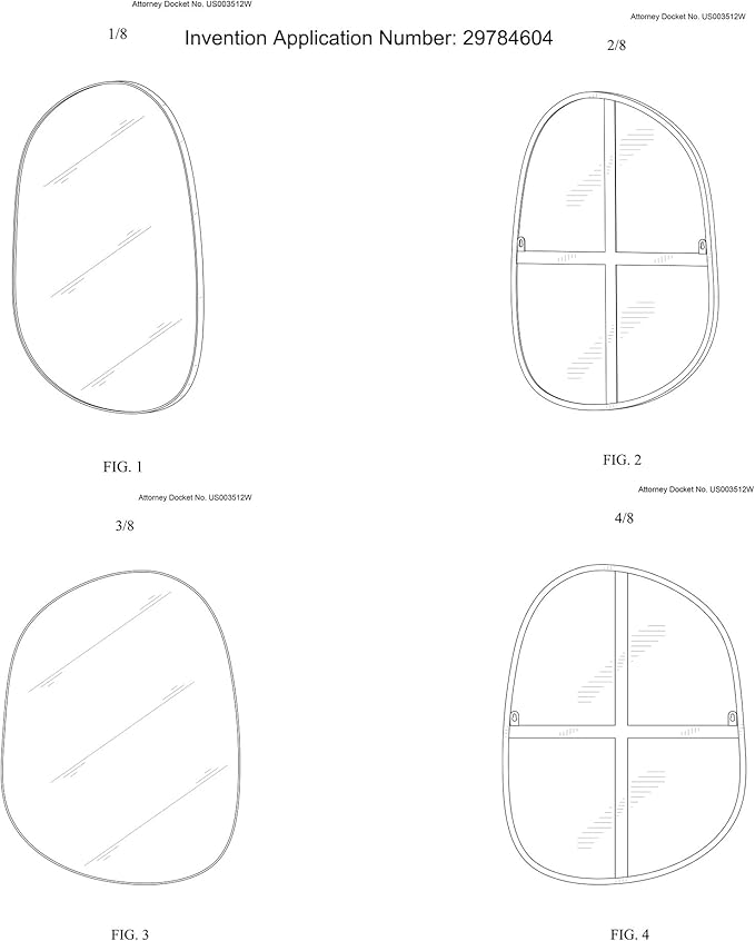 Asymmetrical Mirror for Wall Decor 21"*27", Modern Gold Framed Wall Mirror for Living Room Bathroom Bedroom Entryway ELE-STOU-0065Gold