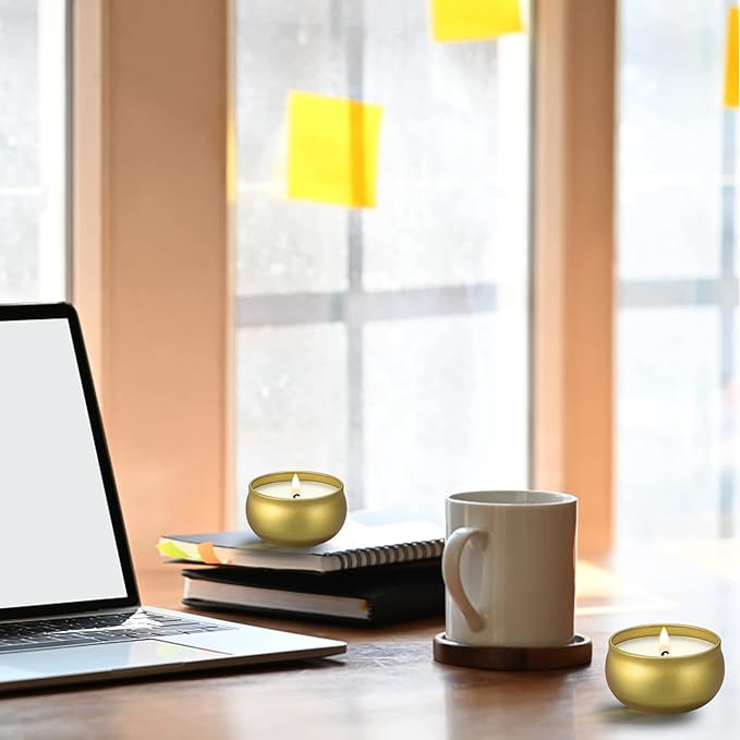 qinxiang Scented Candles Gifts Set,16 Pack Natural Soy Wax Travel Tin Jar Candles for 2.5 OZ Aromatherapy Candles for Family Gatherings, Festive Candles