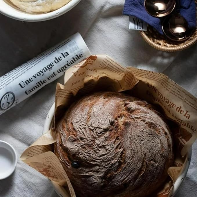 Banneton Bread Proofing Basket Banneton Basket Set Sourdough Proofing Basket Round Proofing Bowls Handmade Rattan Baskets and Liners (2 Round 9 inch Baking Set)