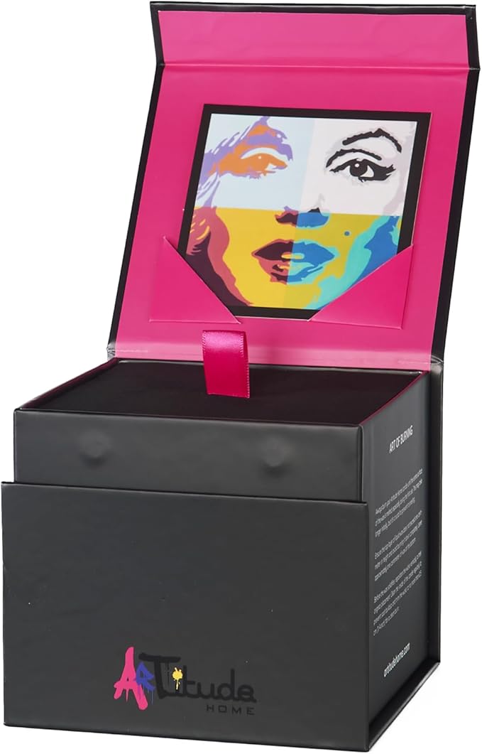 Scented Candle | Eco-Friendly Soy Blend Wax | Luxury Candles | Perfect for Gifting | Perfect for Home Décor | 14oz | 10cm Tall | Approx Burn Time - 80 Hours (Arte Pop, 10cm)