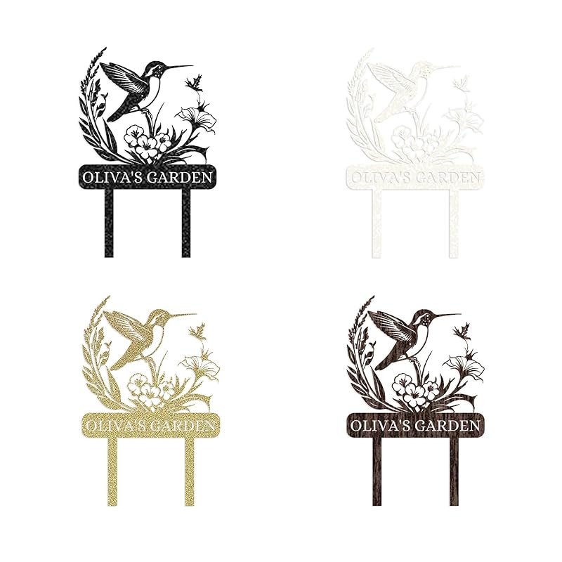 Personalized Garden Signs | Custom Bird Garden Stake Metal Sign | Metal Signs Customized | Garden Signs Decorative Outdoor | Garden Art Gifts | Customized Metal Yard Sign Stakes