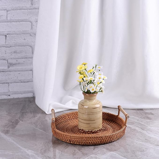 Ceramic Vase Set of 3 – Small Flower Vases, Modern Farmhouse Boho Flower Vases for Home Decor, Rustic Pottery Vases for Centerpieces, Living Room, Shelf, Fireplace, Entryway Decor, Table or Cabinet