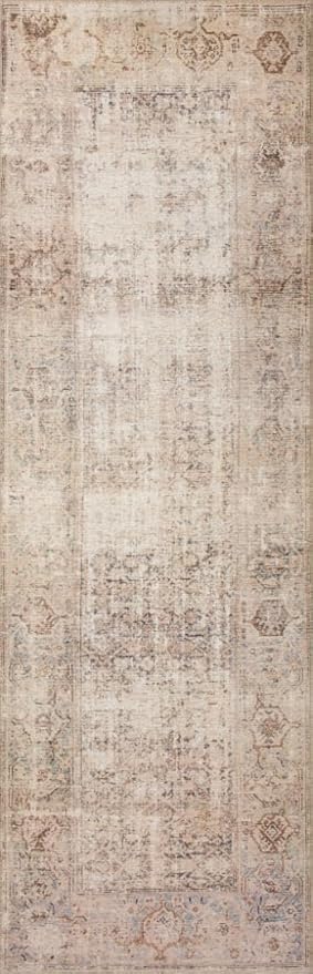 Loloi Amber Lewis Georgie Collection GER-02 Ocean/Sand 2'-3" x 3'-9", .19" Pile Height, Accent Rug