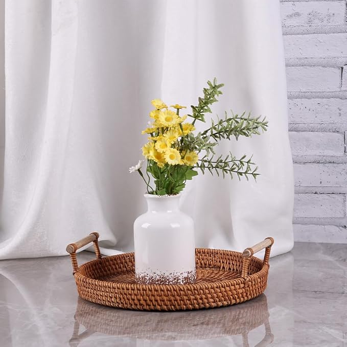 Gray Ceramic Farmhouse Vase Set of 3 – Rustic Small Vases, Vintage Country Style Decorative Vases for Flowers, Home Decor for Living Room, Table, Mantle, Fireplace & Entryway Centerpieces