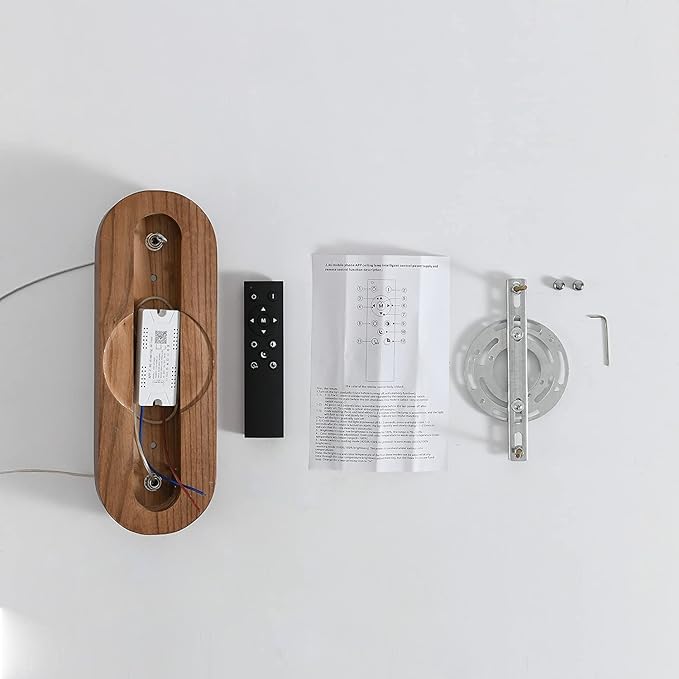 Wood Linear Pendant Hanging Light Fixture Minimalist Light Linear Chandelier Wood Kitchen Island Lighting 40w Dimmable for Dining Room Dining Table Living Room Pool Table Walnut Color