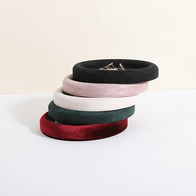 GemeShou Round Jewelry Organizer plate, Top Microfiber velvet Jewerly display tray, Empty Jewelry showcase tray for Necklace Bracelet Ring Earring display stand holder (Black-Small, 5.9 x 5.9 in)