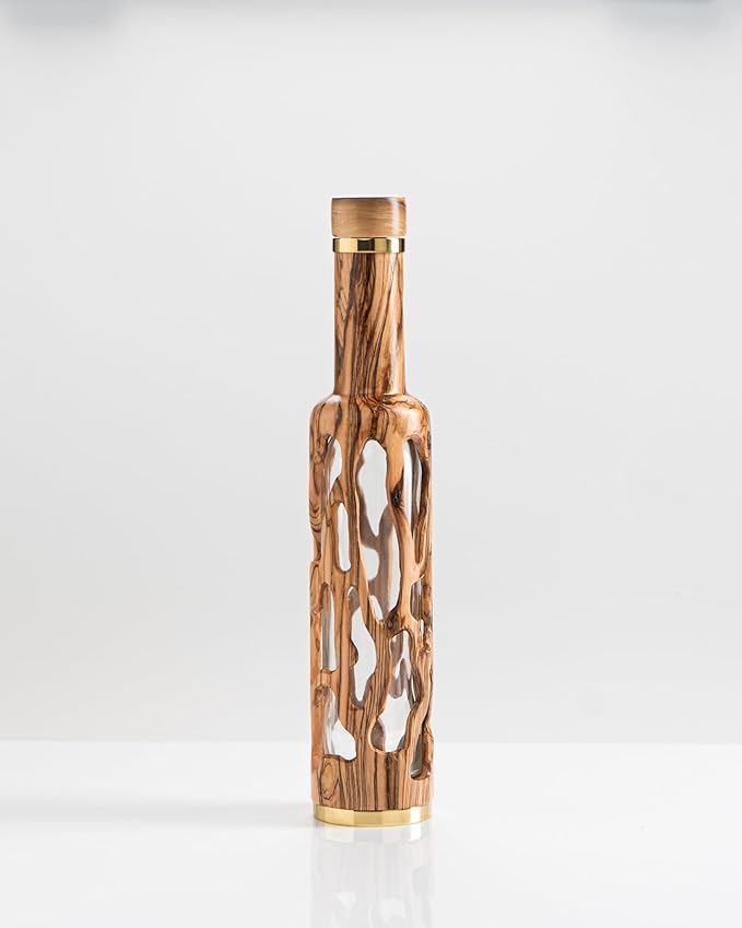 Olive wood bottle - Roots Design - 250ml