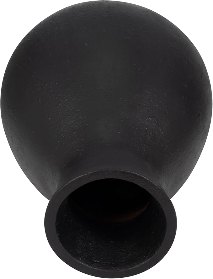 Terracotta, 19" Unique Vase, Black