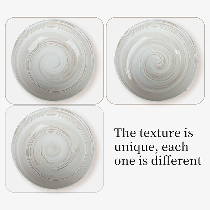 Small Decorative Bowl, Marble-patterned Ceramic Bowl, Modern Home Decor Centerpiece 6.1 Inches Key Bowl for Entry Table, Brown