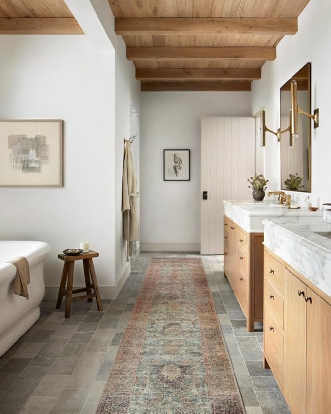 Loloi Amber Lewis Georgie Collection GER-03 Jade/Sunset 3'-0" x 10'-0", .19" Pile Height, Runner Rug