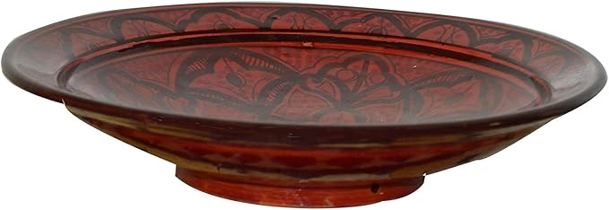 Ceramic Plates Moroccan Handmade Serving, Wall Hanging, Exquisite Colors Decorative Large 12 inches Diameter