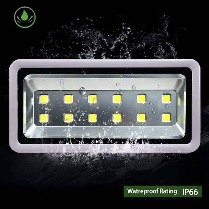 600W LED Flood Light Outdoor Lighting Super Bright Day White Security Lamp Waterproof IP65 Parking Lot Lights