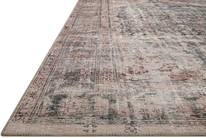 Loloi Amber Lewis Georgie Collection GER-08 Lagoon/Beige 10'-0" x 14'-0", .19" Pile Height, Area Rug