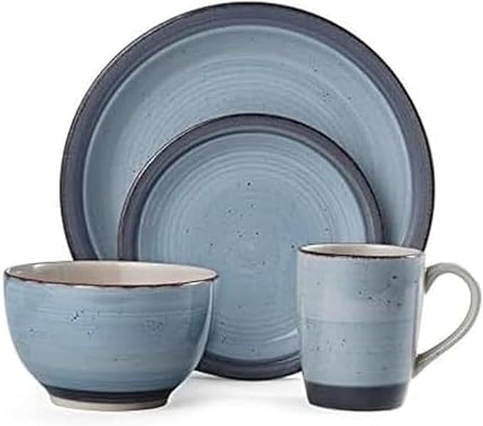 Pfaltzgraff Sadie 16-Piece Dinnerware Set, Blue