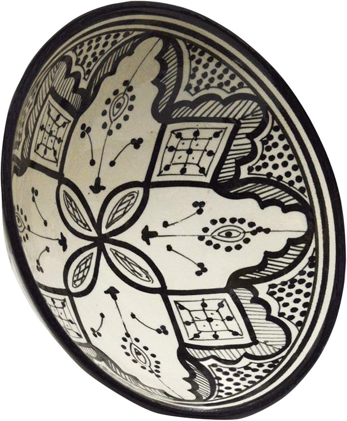 Ceramic Bowls Moroccan Handmade Serving Bowl (Medium 10 inches)