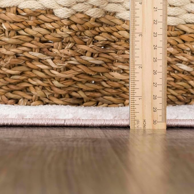 Leonora Traditional Area Rug - Pale Pink, Plum, Peach - 8'10" x 12'