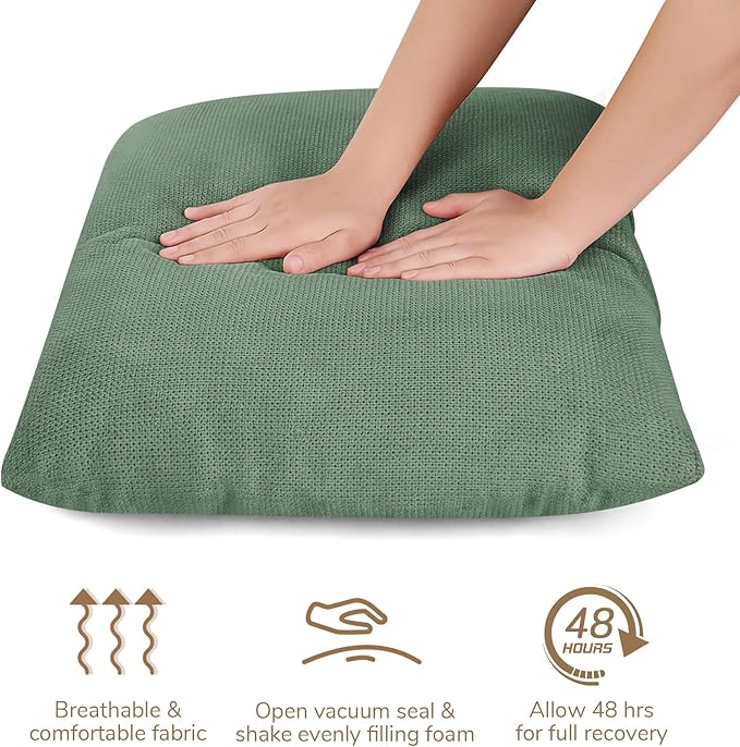 Peace nest Comfy Accent Chair Modern Living Room Bedroom Armchair with Mental Frame Comfortable Shredded Foam Cushion for Balcony Lounge Reading Meeting Room Green