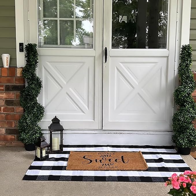 NEEDOMO Lanterns Decorative Outdoor&Indoor, Set of 2 Large Bronze Metal Lantern Decor with Glass, Candle Holder for Porch, Patio, Garden, Balcony, Wedding, Table Centerpiece Decorations