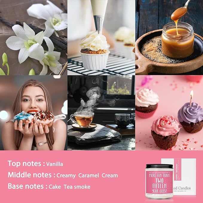 30th Birthday Gifts for Women, Perfect Birthday Present, Funny Presents for Mom, Friends, Wife, Sister, 7oz Vanilla Cream-Scented Candle