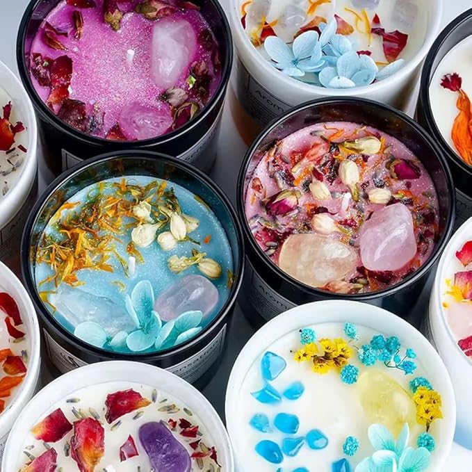 Aromatic Long-Lasting Luxury Highly Scented Candles 20oz - Ideal for Relaxation Ambiance or Gifting (Wild Bluebell Flowers)