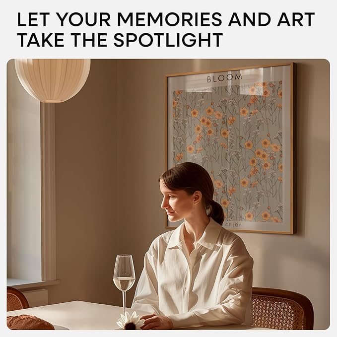 Homeforia Picture Bronze Frame 20x24, High End Metal 20x24 Brass Poster Frames with Mat 16x20 for Photo, 20 x 24 Frame Matted to 16 x 20 Print, 24x20 Hanging Frames, Tempered Glass, Wall Kit, Set of 4