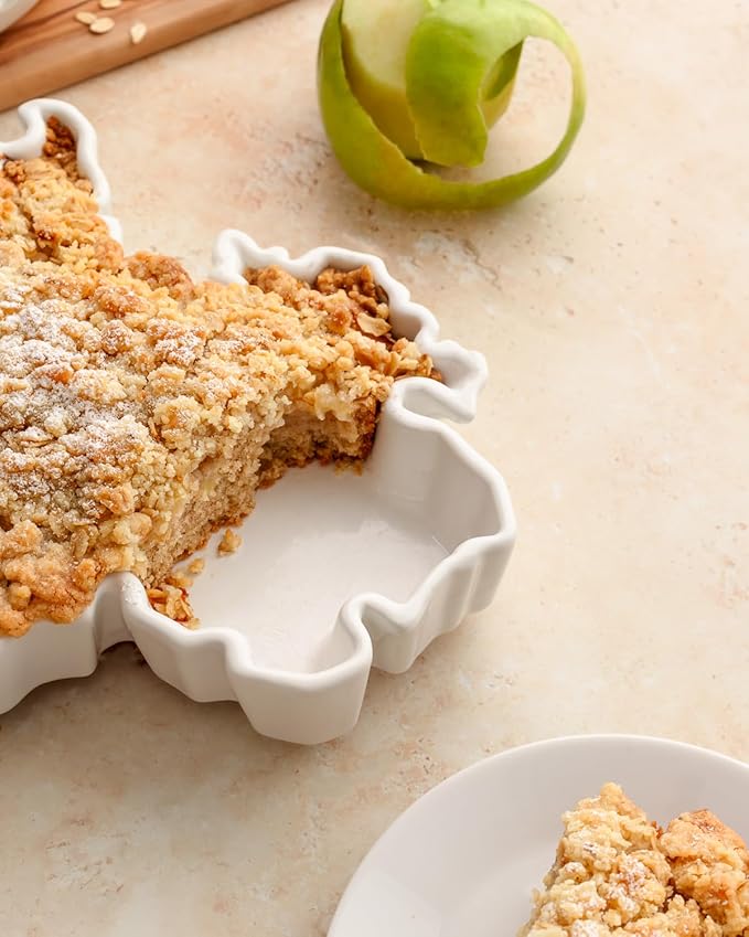 WORLD PLATES Ireland Shaped Baking Dish Serving Platter or Decorative Tray Charming Porcelain Bakeware Oven Microwave and Dishwasher Safe