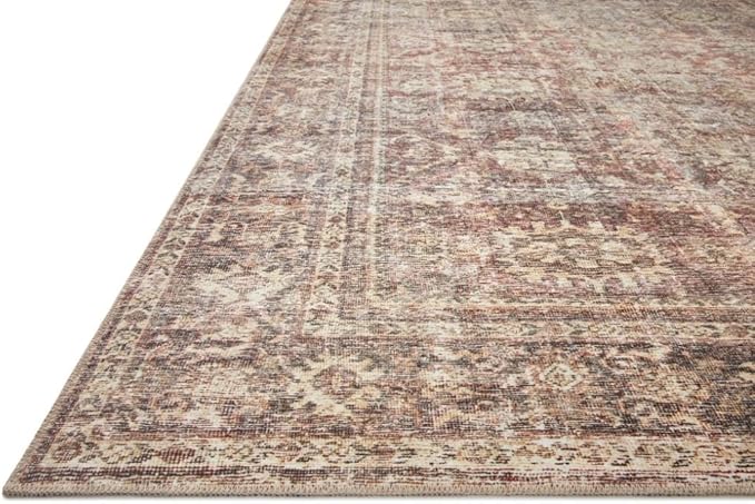 Loloi Amber Lewis Georgie Collection GER-06 Bordeaux/Antique 2'-0" x 5'-0", .19" Pile Height, Accent Rug