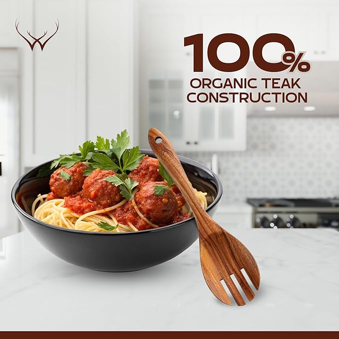 16 Pcs Teak Wooden Cooking Utensils Set – Premium Teak Wooden Utensil Set with Holder, Wooden Spoons for Cooking, Spatulas & Ladle – Durable Kitchen Utensils for Everyday Use - Cooking Utensils Set