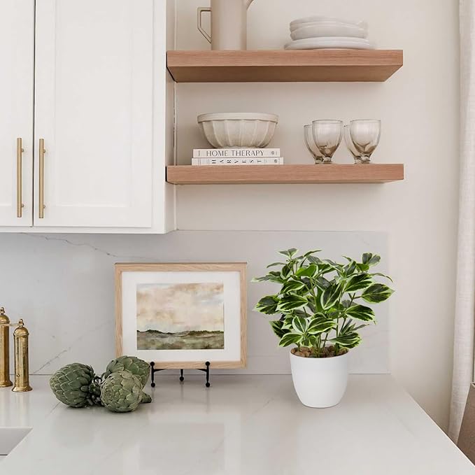 Briful Fake Plants Artificial Greenery Potted Faux Lifelike Plant for Farmhouse Home Garden Party Decoration