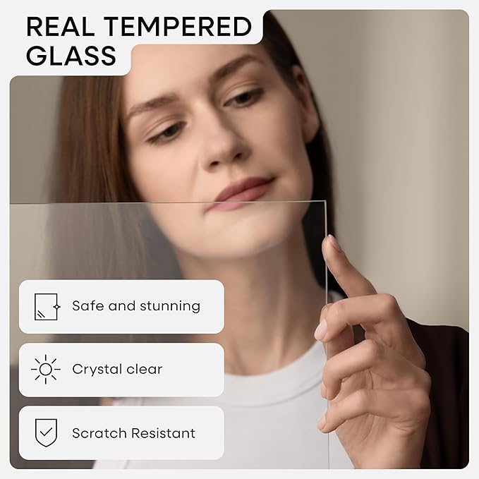 Homeforia 8.5x11 Picture Frame Bronze, High End Metal Brass Frame 8.5 x 11 with Mat 6 by 8 Photo, 11x8.5 Frames Matted to 6x8 Print, 8.5by11 Wall or Tabletop Frames, Tempered Glass, Wall Kit, Set of 2