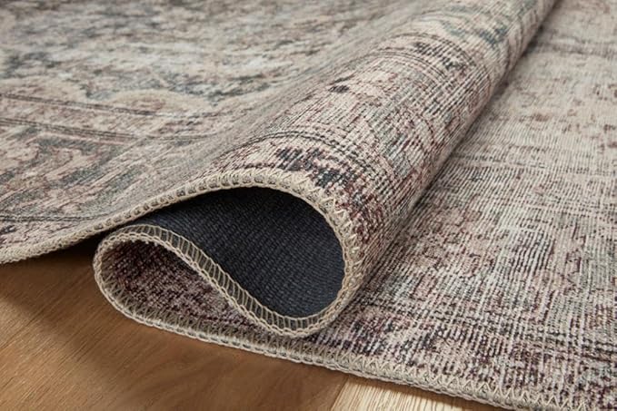 Loloi Amber Lewis Georgie Collection GER-08 Lagoon/Beige 3'-0" x 12'-0", .19" Pile Height, Runner Rug