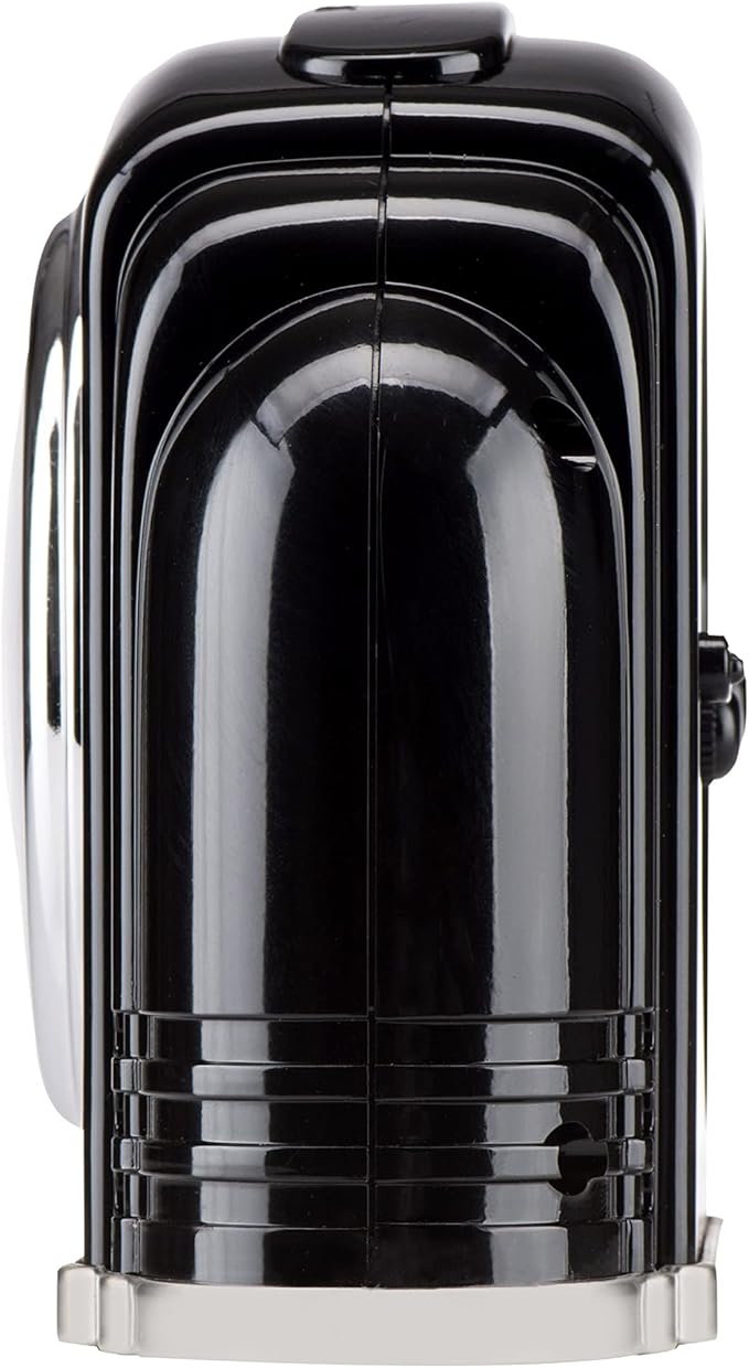 Crosley Vintage Art Deco Analog Alarm Clock, Quiet Sweep Non-Ticking, Automatic Dimmable Smart Light, Simple Controls, (Black)