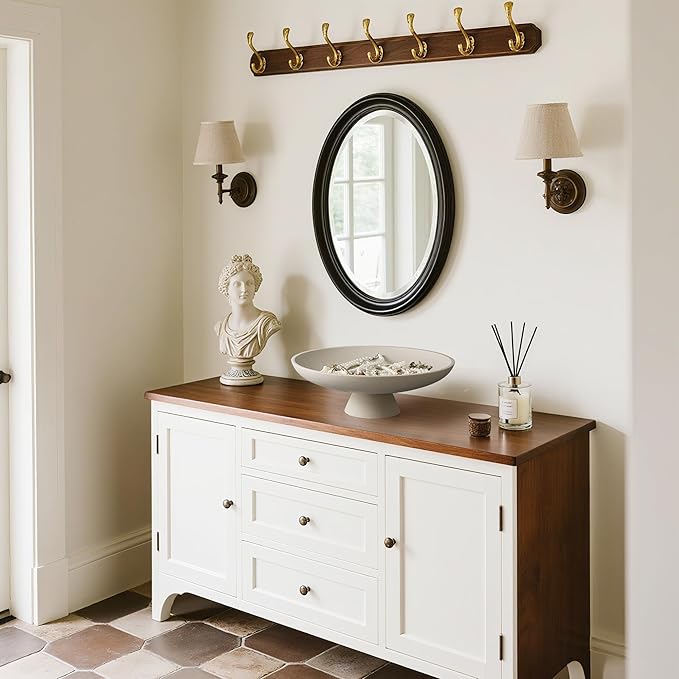 Modern Resin Pedestal Decorative Bowl, Large Fruit Bowl for Kitchen Counter, Stylish Key Bowl for Entryway Table, Grey