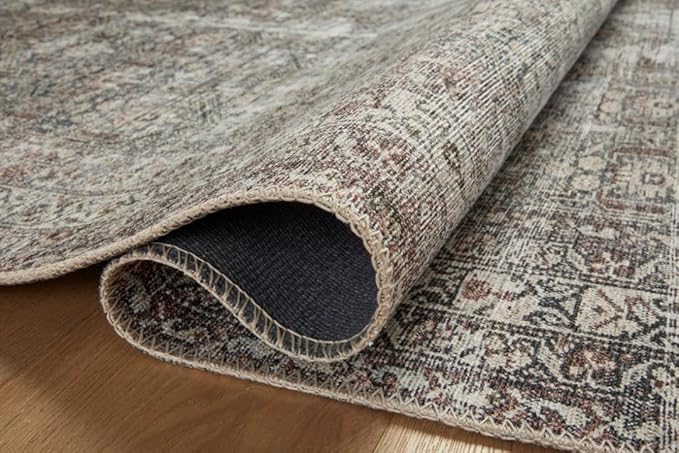 Loloi Amber Lewis Georgie Collection GER-10 Moss/Bark 7'-6" x 9'-6", .19" Pile Height, Area Rug