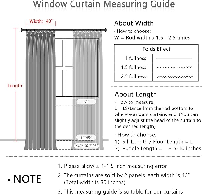MYSKY HOME Grey Curtains for Living Room Semi Sheer Curtain Light Filtering Drapes 84 Inches Length Pinch Pleated Boho Style Home Decotation Linen Look Textured, 40 x 84 in, Dark Grey, Set of 2