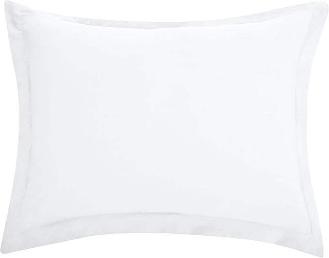 Amazon Basics Light-Weight 3 piece Microfiber Duvet Cover Set with Zipper Closure - King, 4 Pack, 108"x94", Bright White, Solid