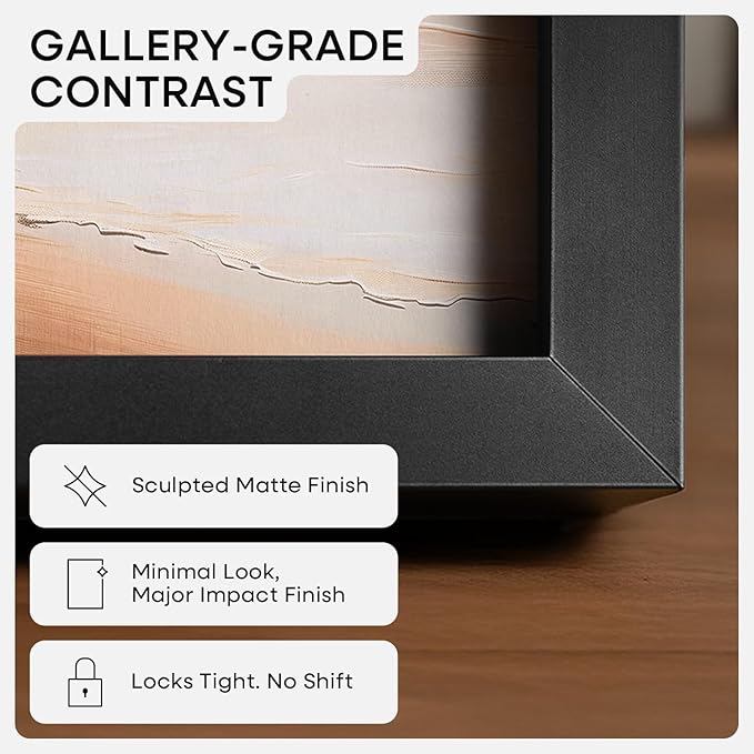 Homeforia A3 Picture Frame Black, High End Metal 11.7 x 16.5 inch Poster Frames with Mat 8.3 x 11.7 for Photo, A3 Size Frames Matted to A4 Print, 11.7x16.5 Wall Hanging Frame, Tempered Glass, Set of 3