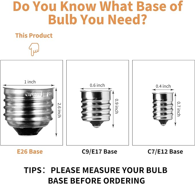 Minetom 20Pack S14 Replacement Light Bulbs - 11 Watt Warm Incandescent Edison Light Bulbs with E26 Medium Base for Commercial Grade Outdoor Patio String Lights