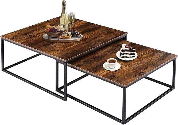 Coffee Tables Nesting Coffee Table Set Living Room Tables Rectangular Coffee Table for Living Room