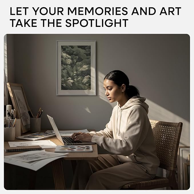 Homeforia 12x17 Picture Frame Silver, High End Metal 12x17 Frames with Mat 10x15 for Photo, 12 x 17 Silver Poster Frame Matted to 10 x 15 Print, 17x12 Hanging Frame, Tempered Glass, Wall Kit, Set of 1