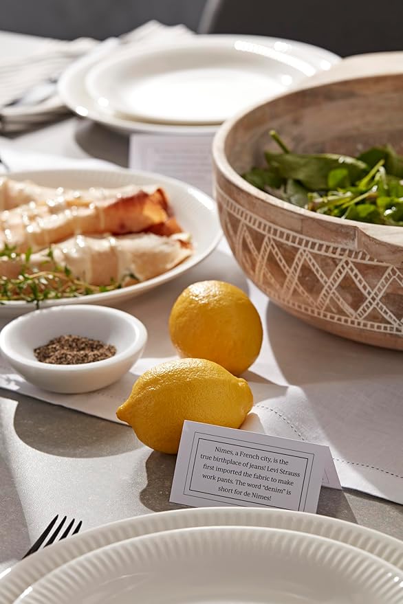 Lenox White Profile Porcelain 4-Piece Accent Plate Set, 4.05 LB